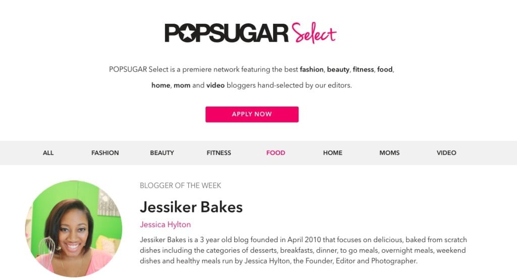 POPSUGAR Select webpage.