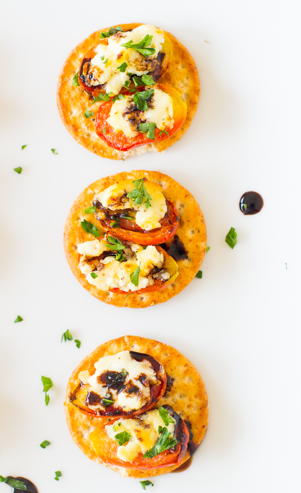 Roasted Tomatoes, Feta and Goat Cheese Bites Jessica In The Kitchen
