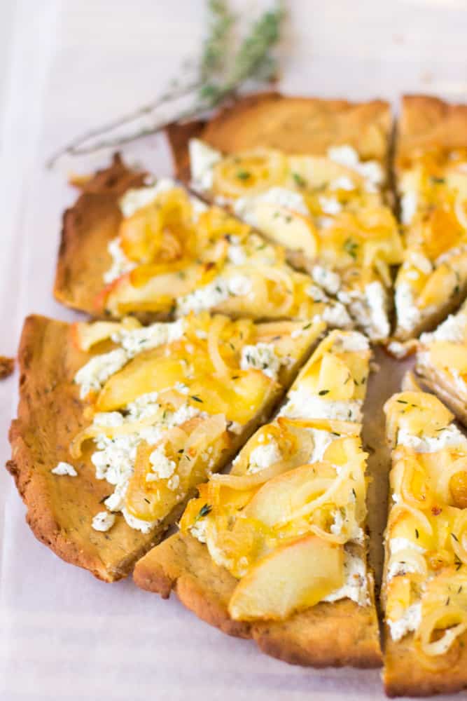 Goat Cheese Pizza with Caramelized Onions and Apples | Jessica in the ...