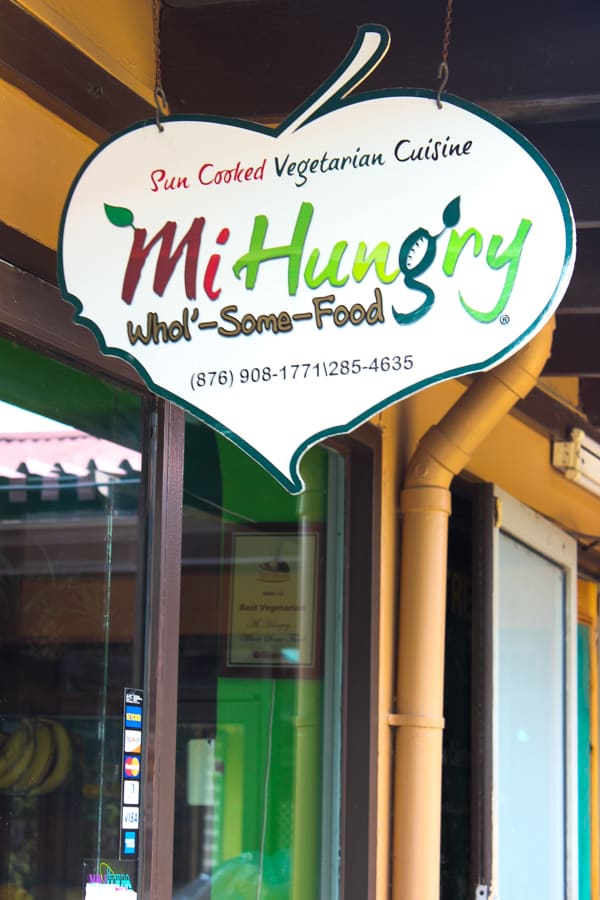 Mi hungry whol-some-food sign.