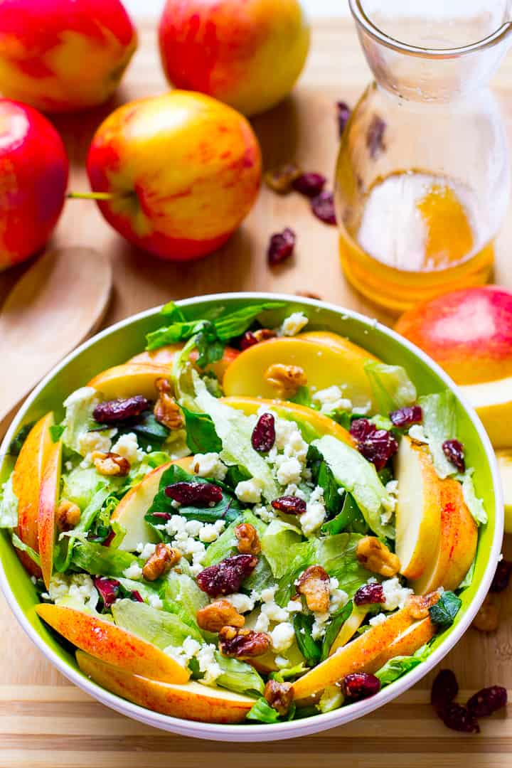 Apple and Blue Cheese Salad with Honey Apple Dressing ...