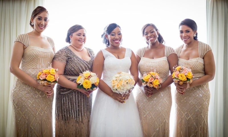 Jessica and her bridesmaids. 