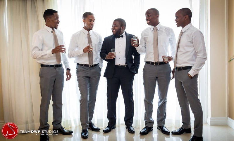  Gavin and his groomsmen. 