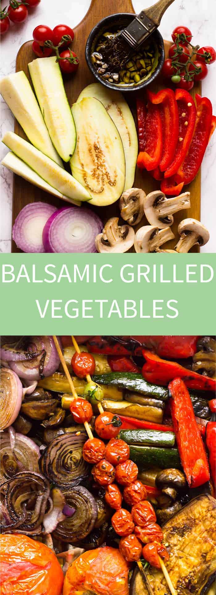 These Balsamic Grilled Vegetables are marinated in the most flavourful balsamic dressing and come out so juicy and delicious!