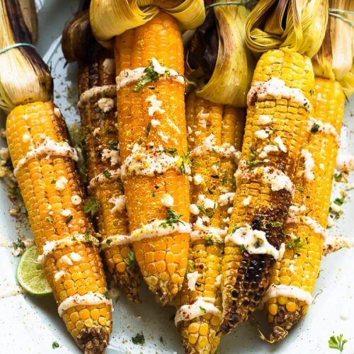 Elotes (Grilled Mexican Street Corn) - Jessica Gavin