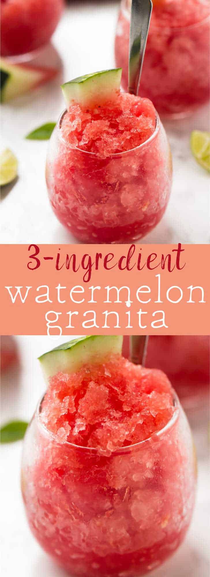This Watermelon Granita is the easiest dessert you'll ever make! It's only 3 ingredients, completely healthy and tastes unbelievably delicious! via https://jessicainthekitchen.com