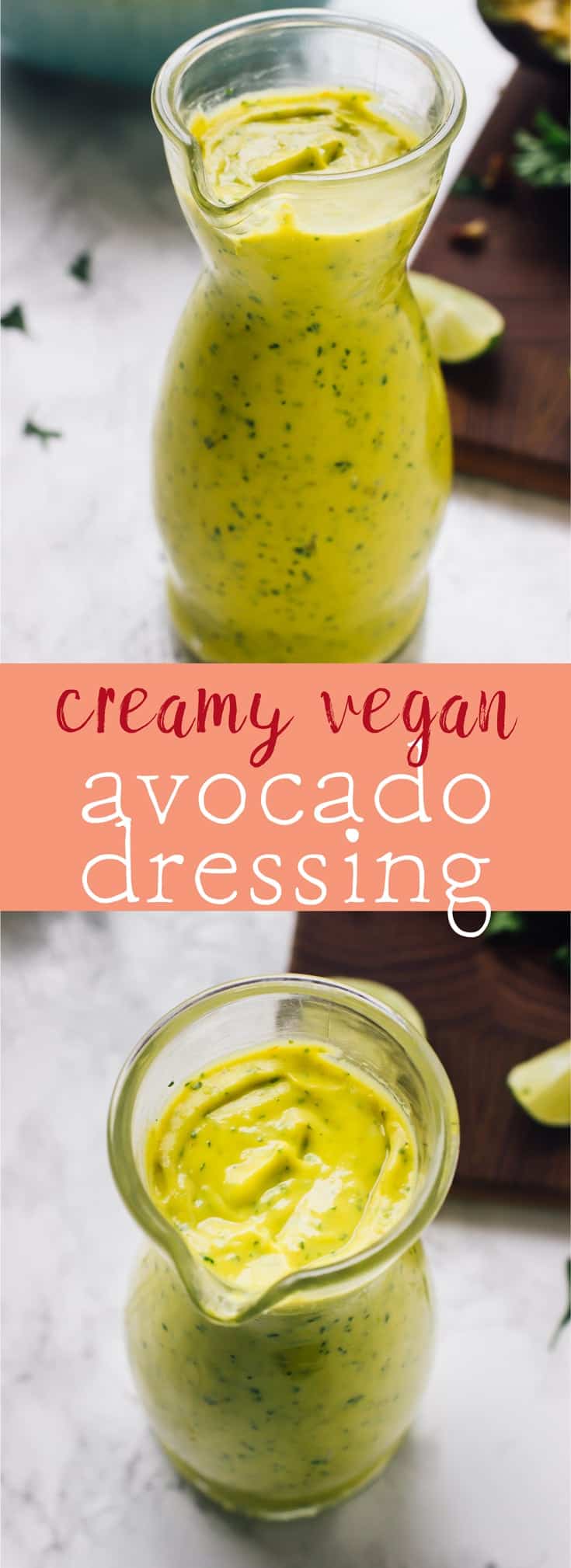 Creamy Vegan Avocado Dressing (Video) - Jessica in the Kitchen