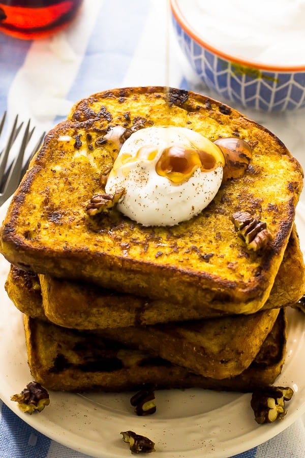 Vegan Pumpkin French Toast Jessica In The Kitchen