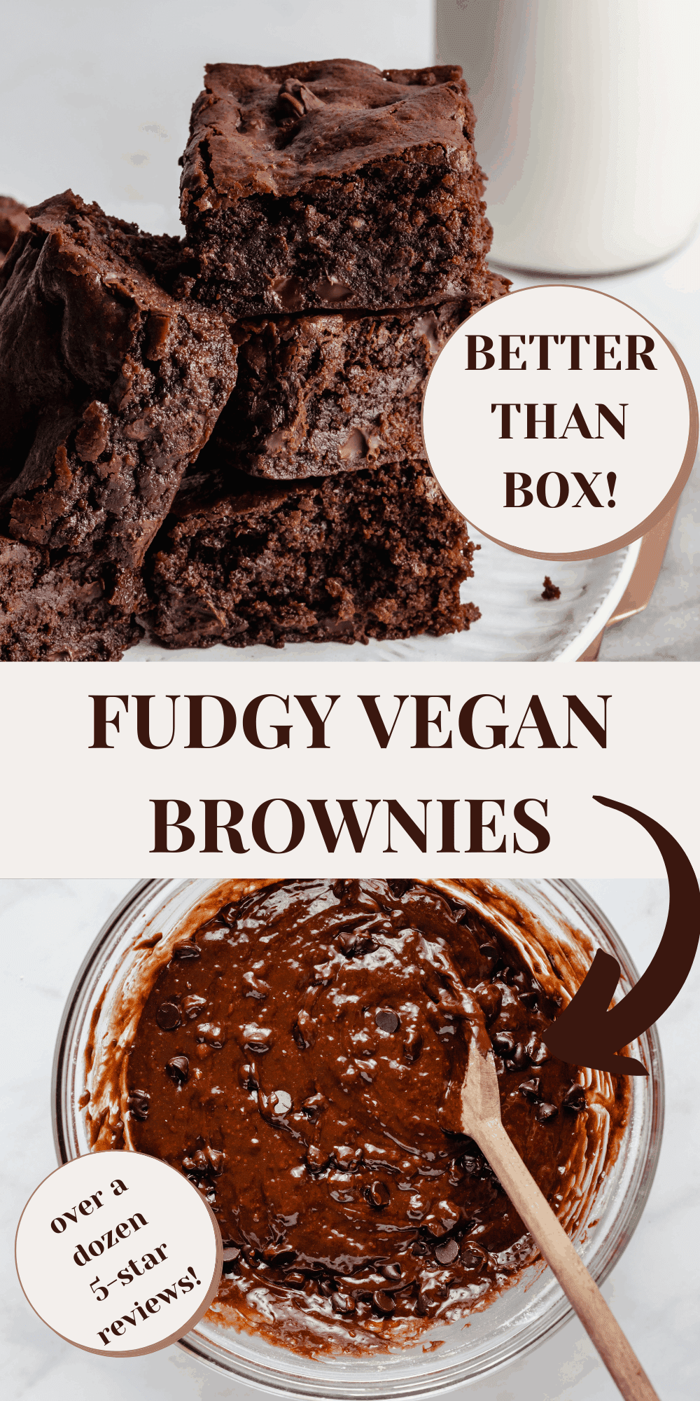 Fudgy Vegan Brownies Easy Chocolate Chip Brownie Recipe