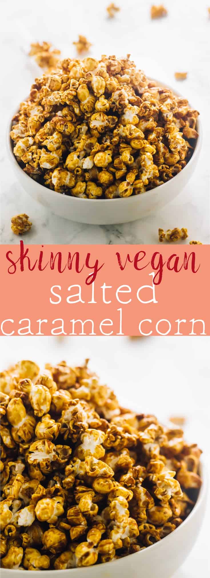 This Vegan Caramel Popcorn is healthy & made with 7 ingredients in just 25 minutes. It's SO addictive, really easy to make and perfect for parties or gifts! via https://jessicainthekitchen.com