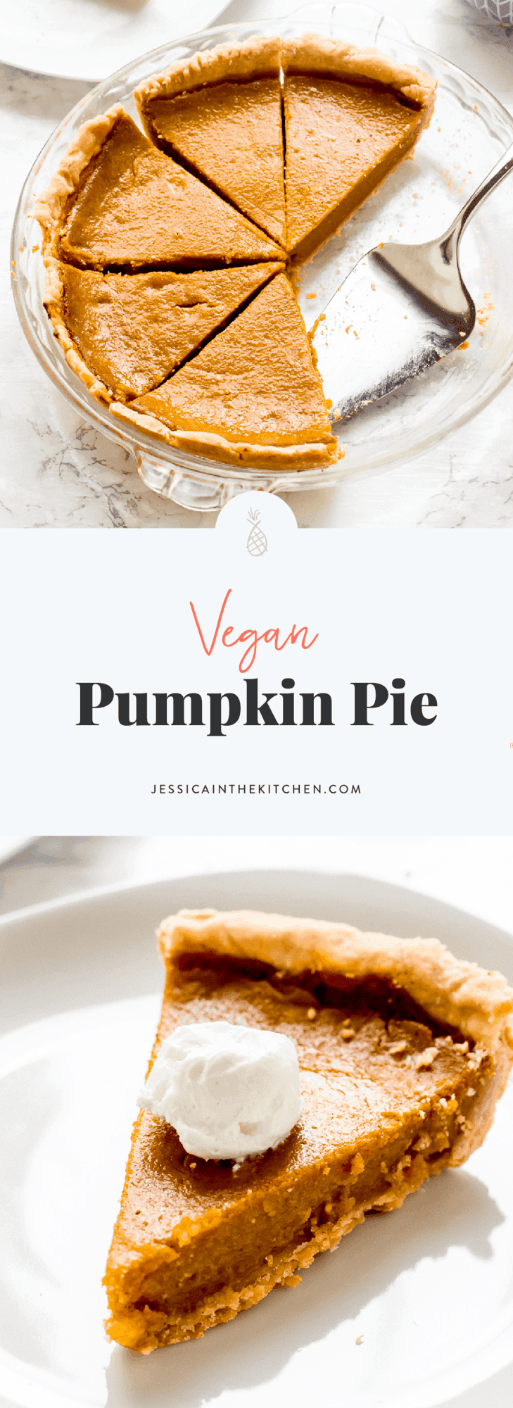 Vegan Pumpkin Pie (9 Ingredients) - Jessica in the Kitchen
