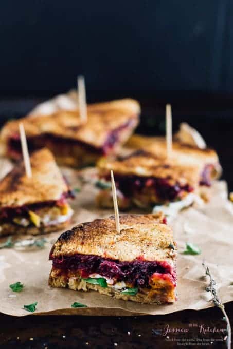 Vegetarian Meatloaf and Cranberry Thanksgiving Leftover Sandwich ...