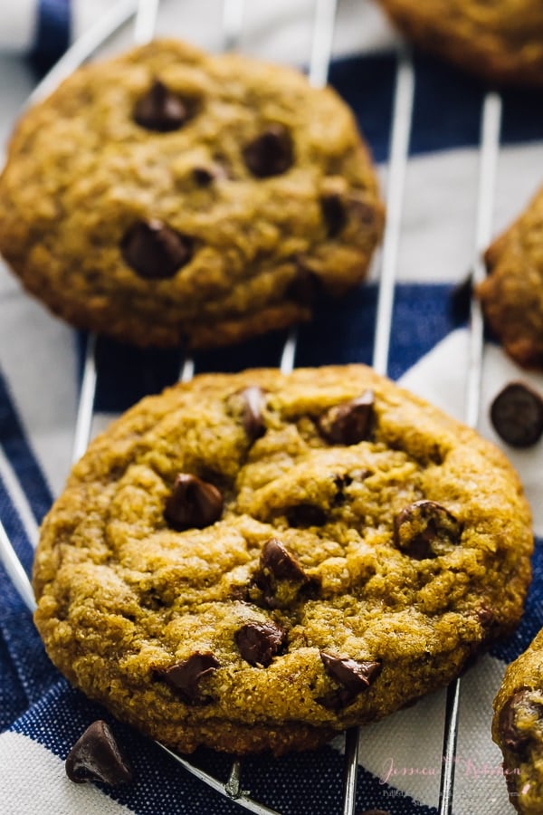 Vegan Chocolate Chip Cookies (Gluten Free) - Jessica in the Kitchen