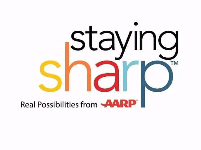 Logo for aarp. 