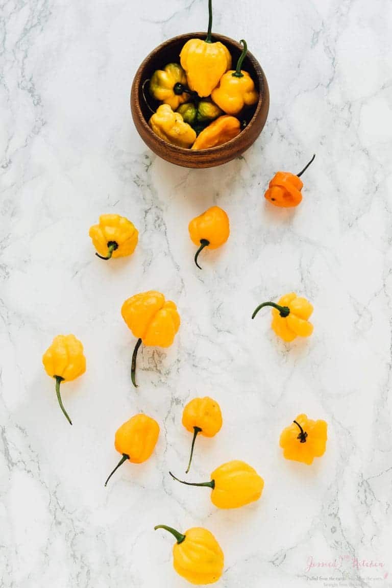 Scotch Pepper Hot Sauce (with Roasted Garlic & Carrots