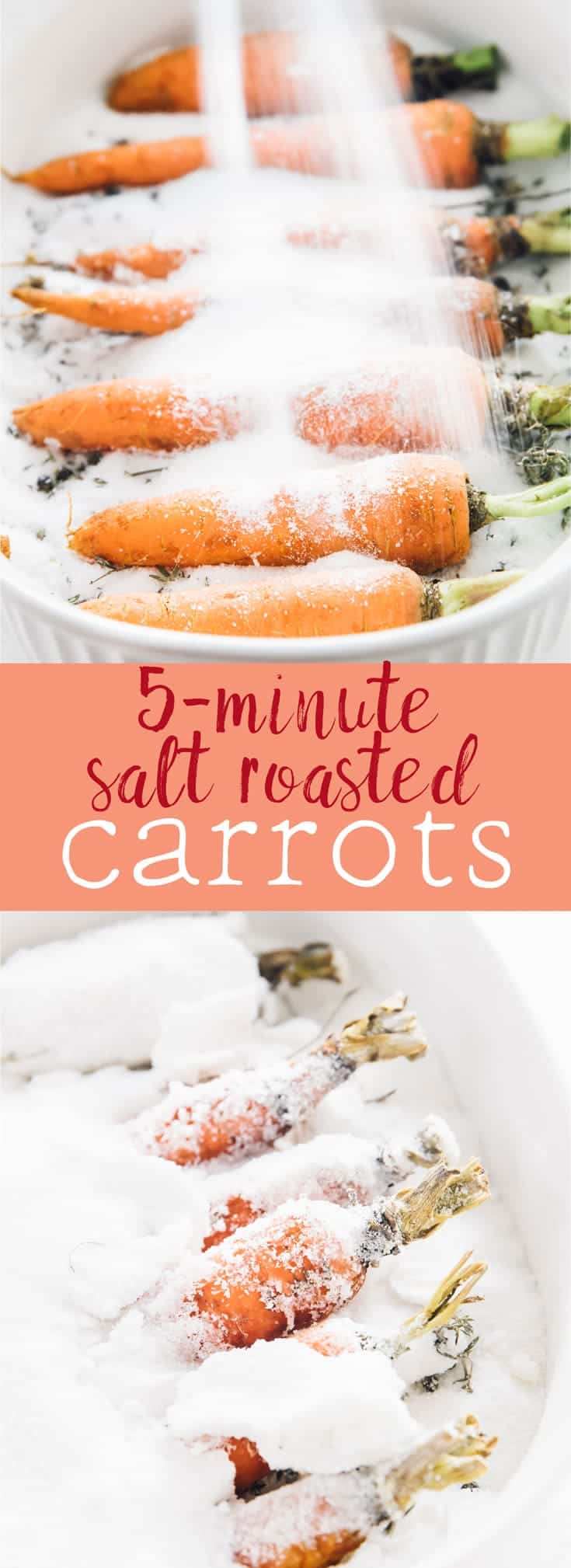 These Salt Roasted Carrots are a MUST try! The roasted carrots are perfectly seasoned, beautifully caramelised, and taste absolutely divine! So easy, and you can roast more veggies in the salt! via https://jessicainthekitchen.com