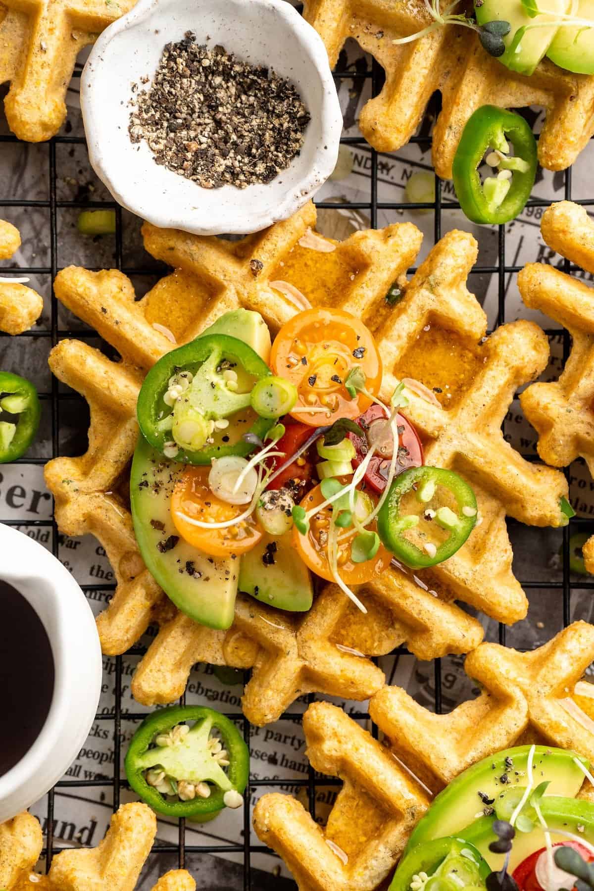 Jalapeño Cornbread Waffles