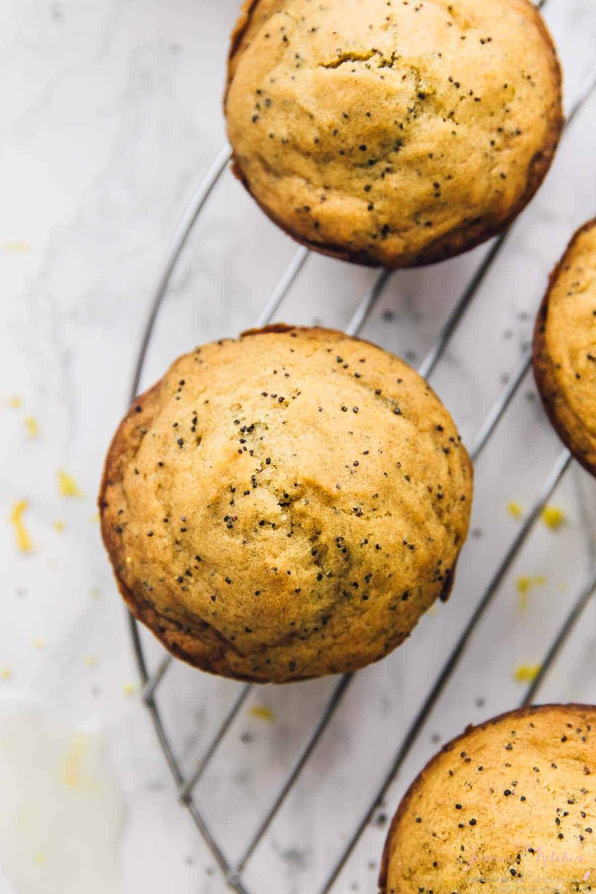 Lemon Poppyseed Muffins Vegan Gluten Free Jessica In The Kitchen