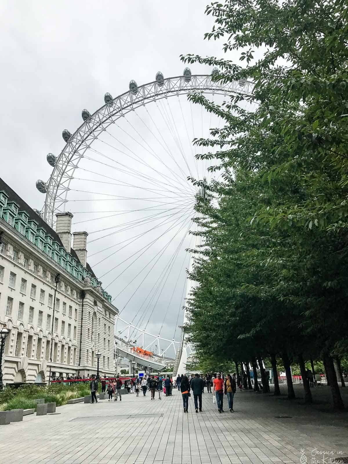 London eye in london, england. 