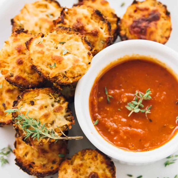 Cauliflower Pizza Bites - Jessica in the Kitchen