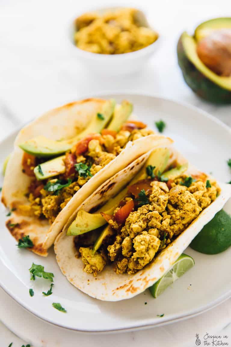 Easy Southwestern Tofu Scramble (+ Breakfast Tacos) Jessica in the