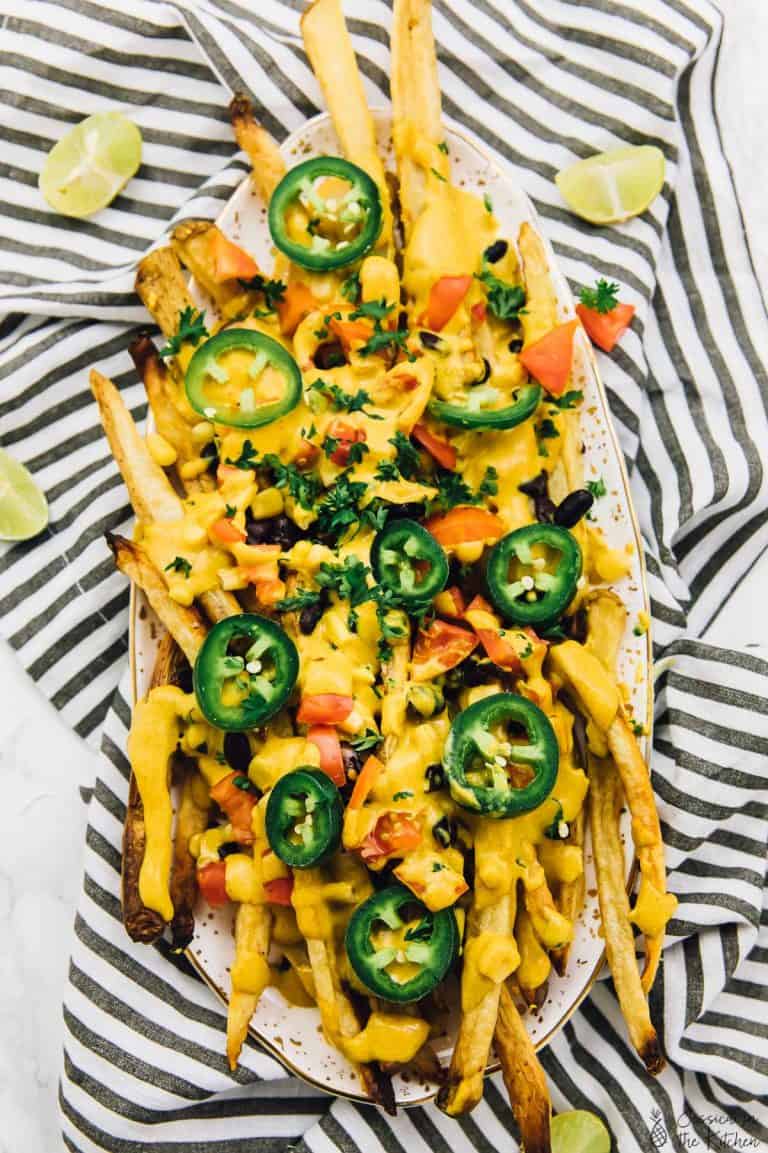 Vegan Loaded Nacho Cheese Fries Jessica in the Kitchen