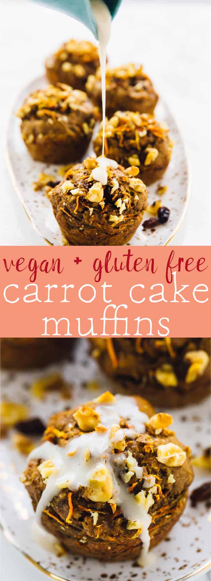 These Carrot Cake Muffins bake up in just 30 minutes and are absolutely fantastic! They are moist, delectable and vegan and gluten free! via https://jessicainthekitchen.com