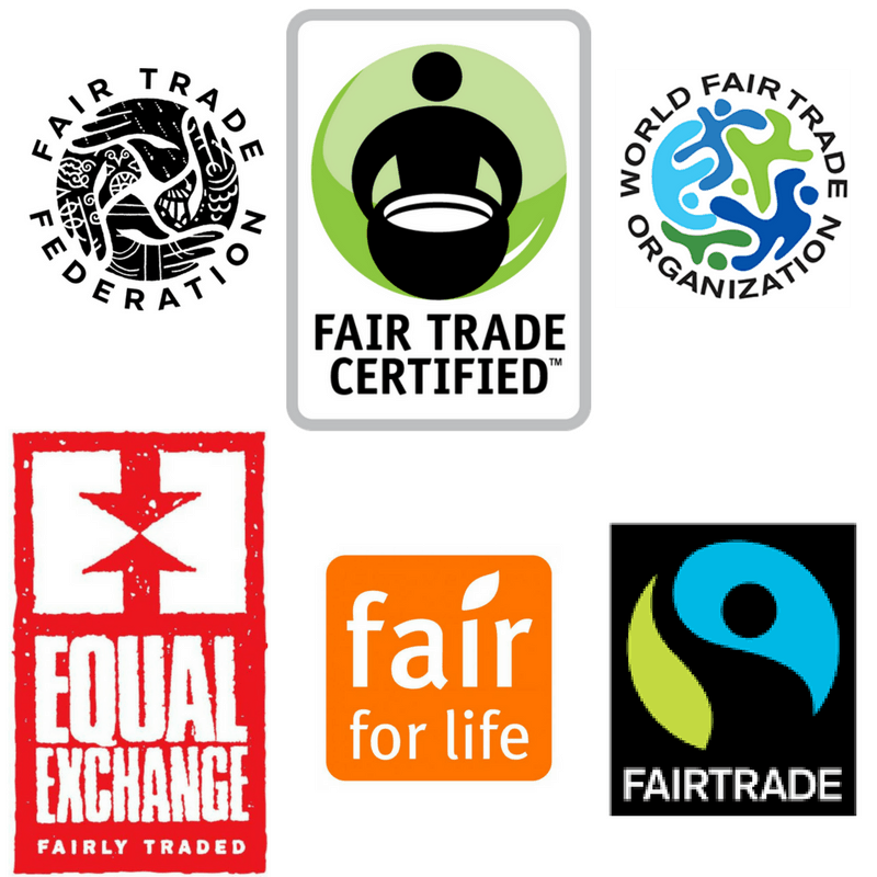 Various logos for ethical companies. 