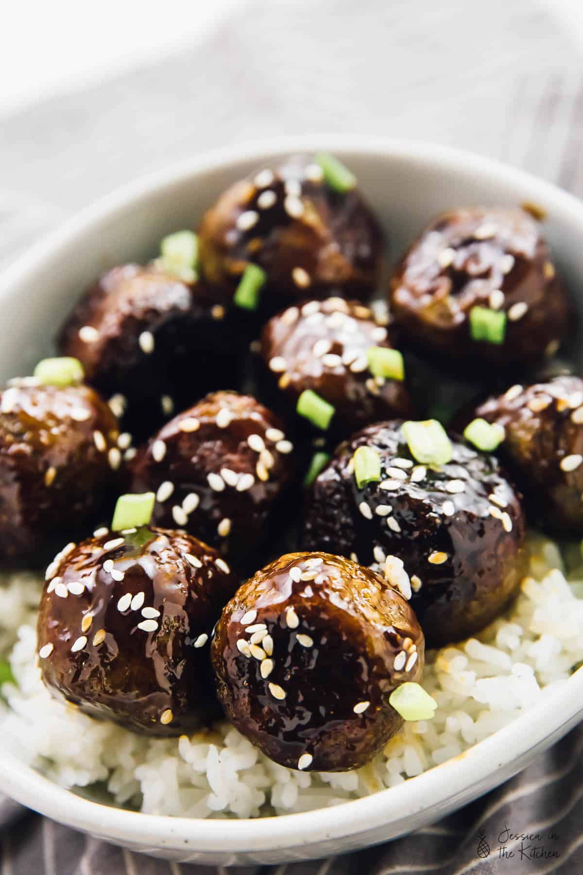 Vegan Teriyaki Meatballs (Sweet & Sticky) Jessica in the Kitchen