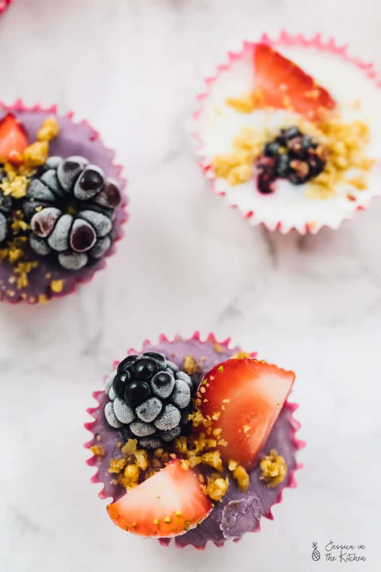 3Ingredient Frozen Yogurt Granola Cups Jessica in the Kitchen