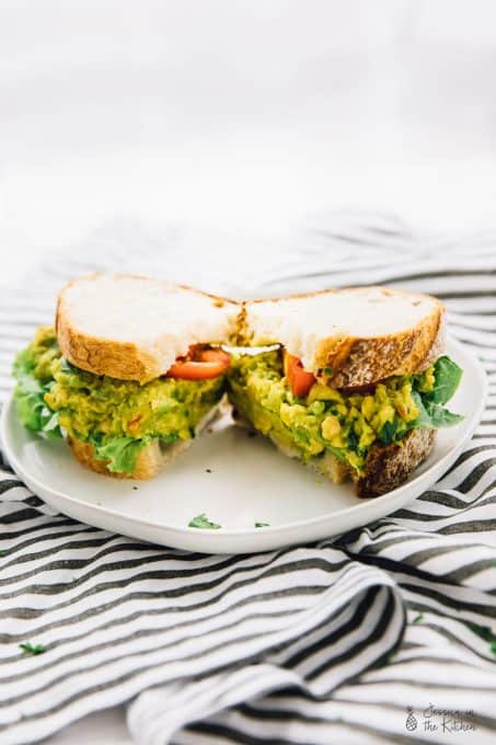 Smashed Chickpea Salad Sandwich | Jessica in the Kitchen
