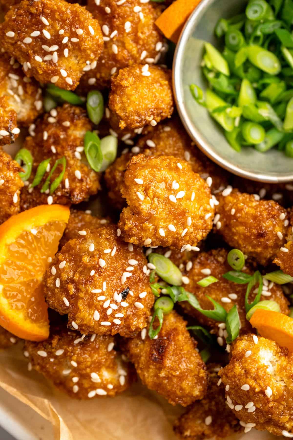 Orange Cauliflower Bites Recipe