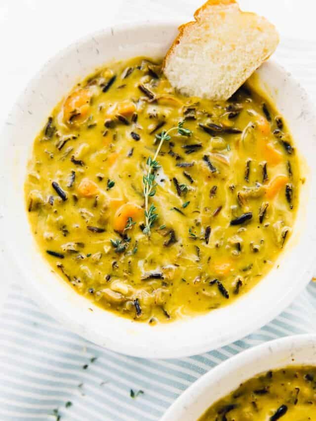 Mushroom Wild Rice Soup - Jessica in the Kitchen