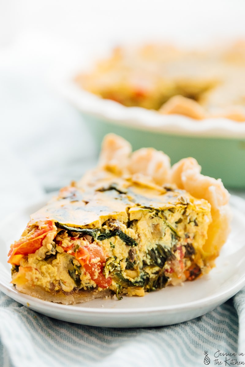 Easy Vegan Quiche - Jessica in the Kitchen