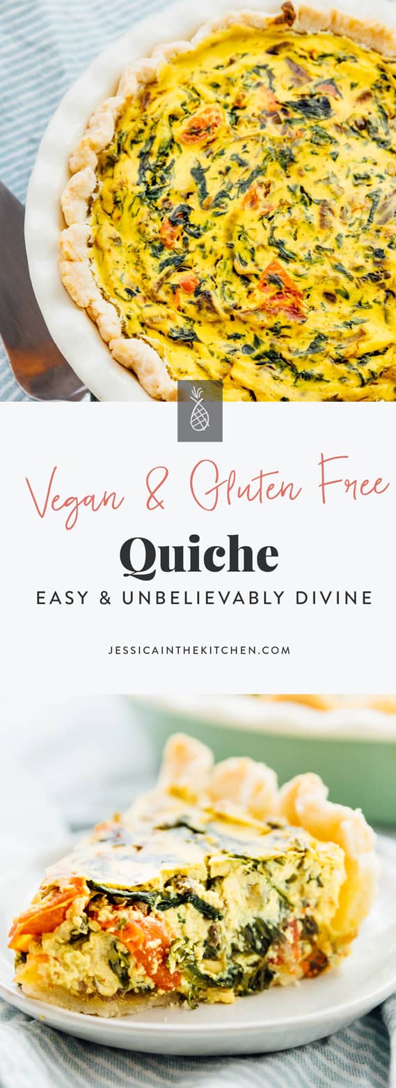 Easy Vegan Quiche - Jessica in the Kitchen