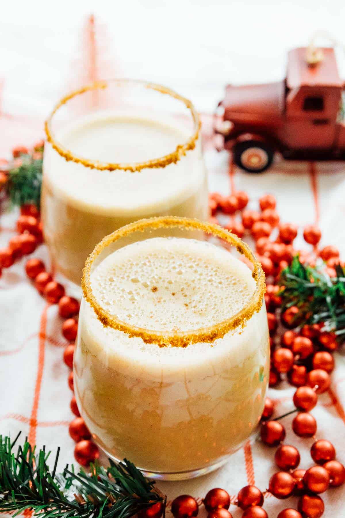 Vegan Eggnog (Creamy &amp; Heartwarming) - Jessica in the Kitchen