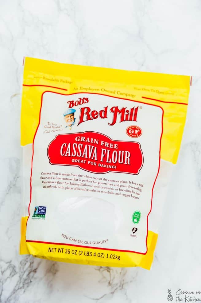 These Vegan Blueberry Muffins are fluffy, bursting with blueberry flavour and are gluten free! They're made with cassava flour - read on for more tips on how to perfectly use this flour! via https://jessicainthekitchen.com