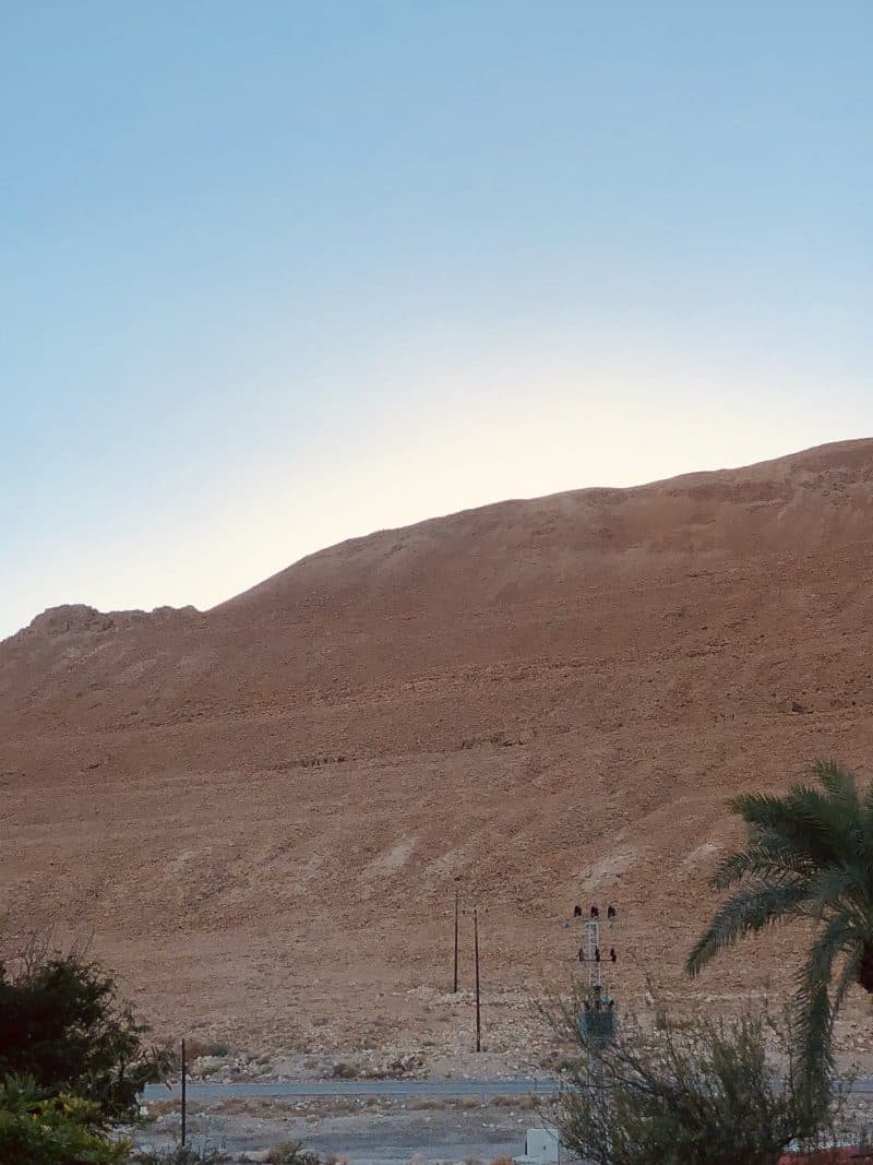 A hillside in Israel. 