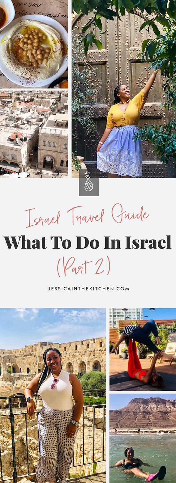 A pinterest pin for israel travel guide. 