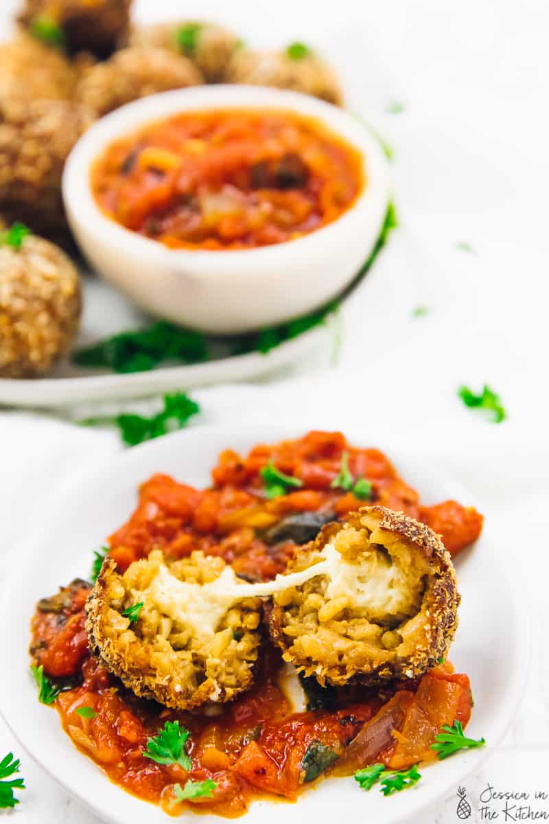 Vegan Arancini - Fried Rice Balls (Air Fryer Option!) - Jessica in the ...