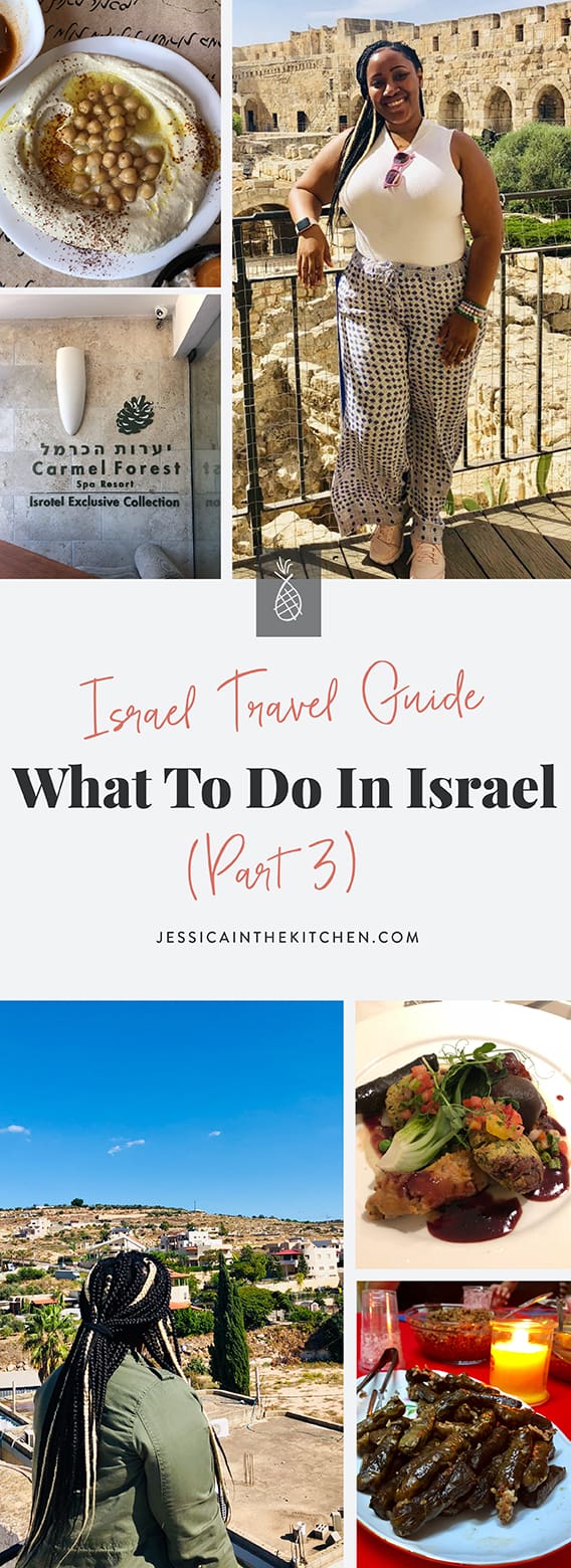 A pinterest pin for what to do in israel.