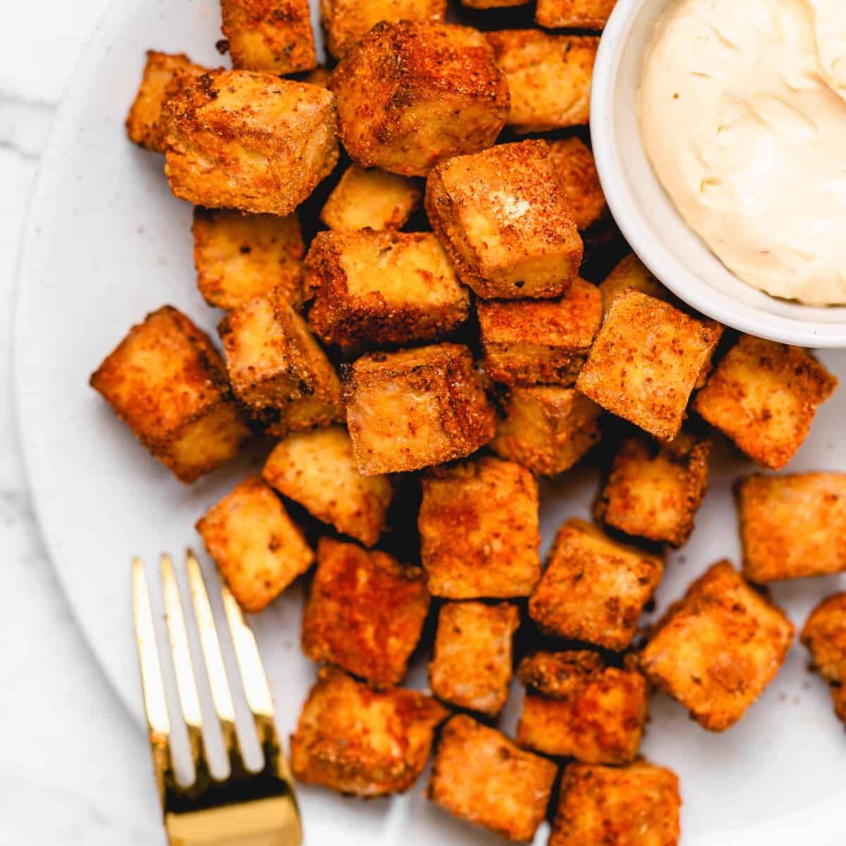 Crispy Air Fryer Tofu How to Make Crispy Tofu in 10 Minutes