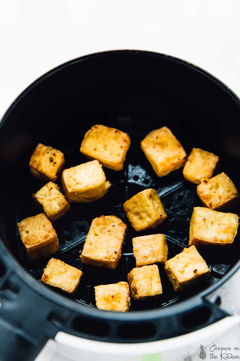 Orange Air Fryer Tofu Jessica in the Kitchen