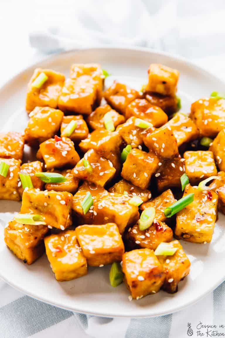 Orange Air Fryer Tofu - Jessica in the Kitchen