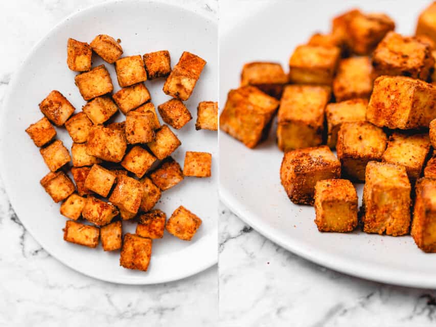 Crispy Air Fryer Tofu | How to Make Crispy Tofu in 10 Minutes