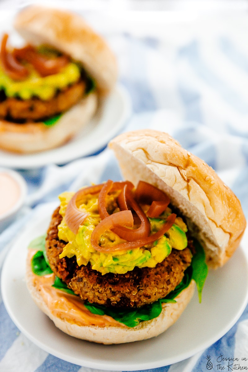 Vegan Quinoa Veggie Burgers Sun Dried Tomato And Mozzarella Jessica In The Kitchen