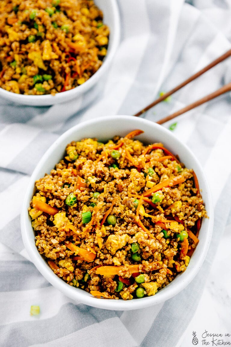 Easy Vegan Fried Rice With Quinoa Jessica in the Kitchen