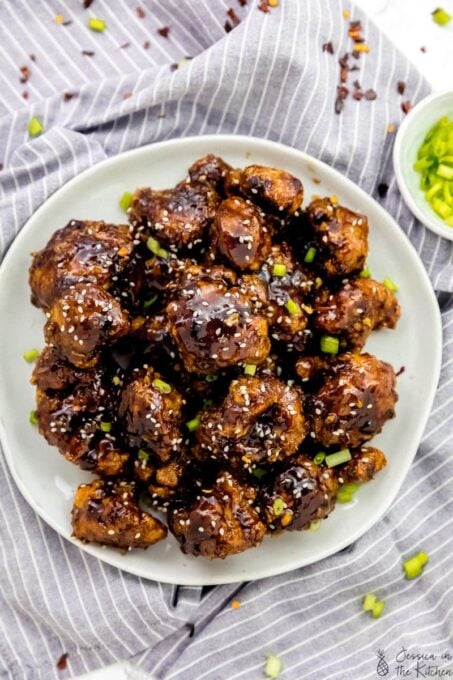 General Tso Cauliflower Wings (Vegan) - Jessica in the Kitchen