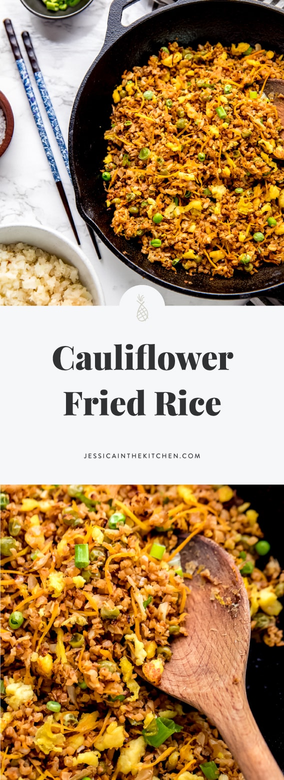 Cauliflower Fried Rice (Vegan) - Jessica in the Kitchen