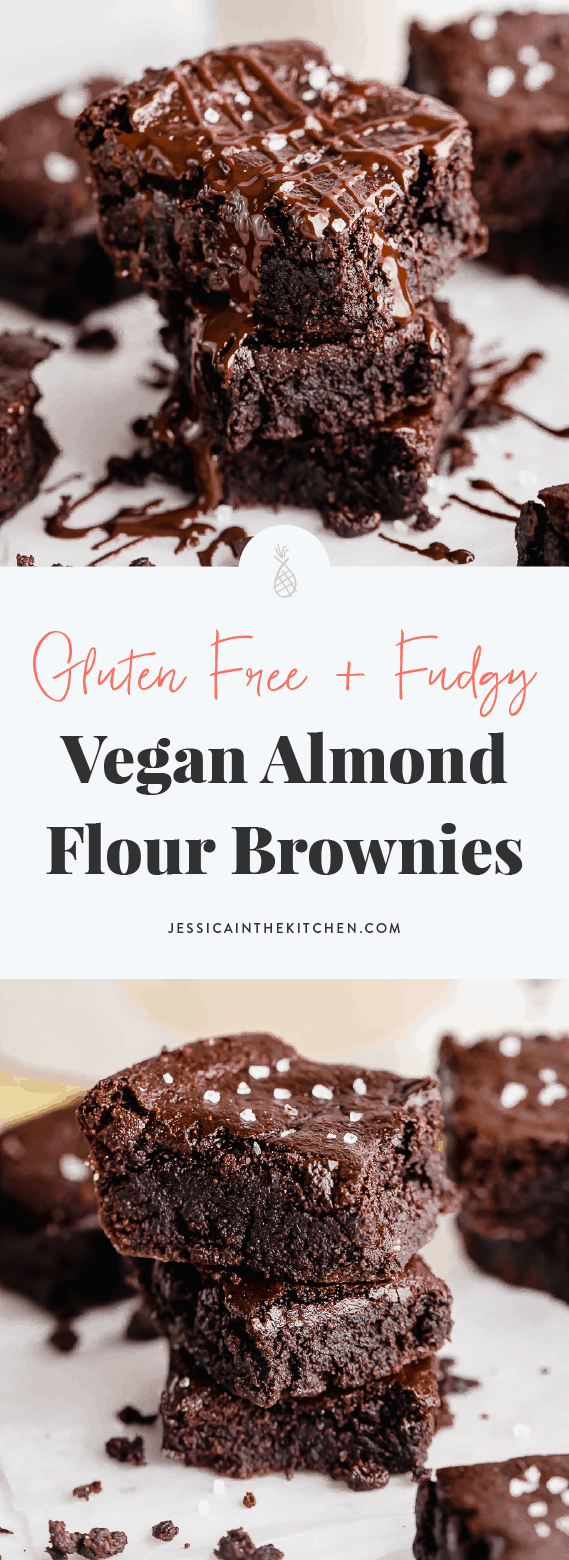 Vegan Almond Flour Brownies (One Bowl, Gluten Free & Fudgy) Jessica